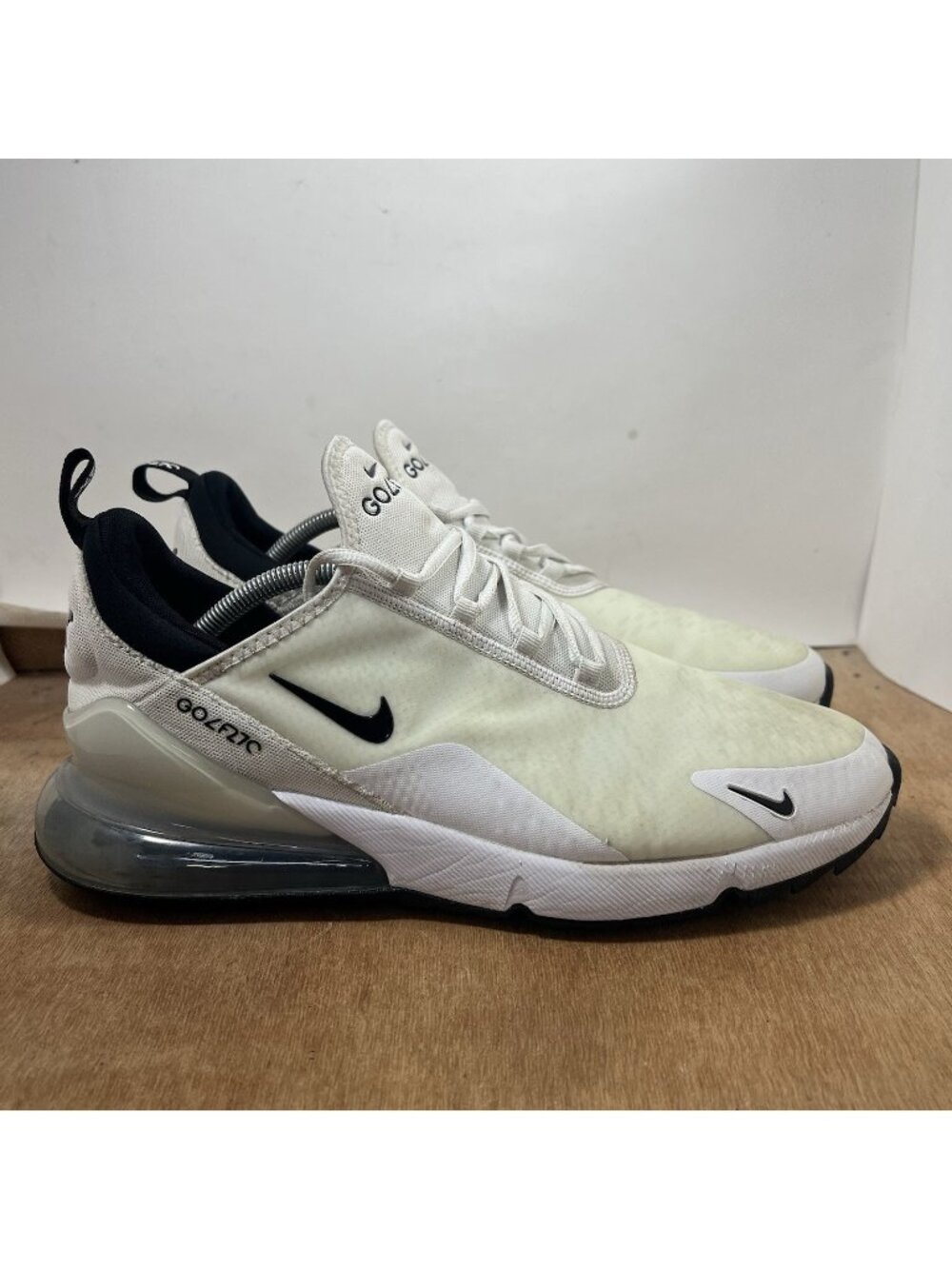 Nike Air Max 270 Golf White Black Men’s Size 12 - CK6483-102